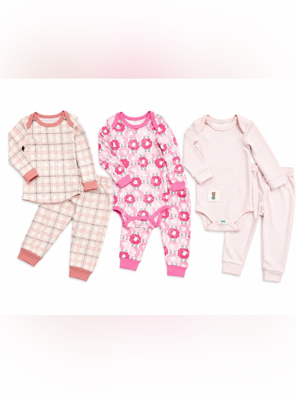 Pink Baby Pajama Set 12m